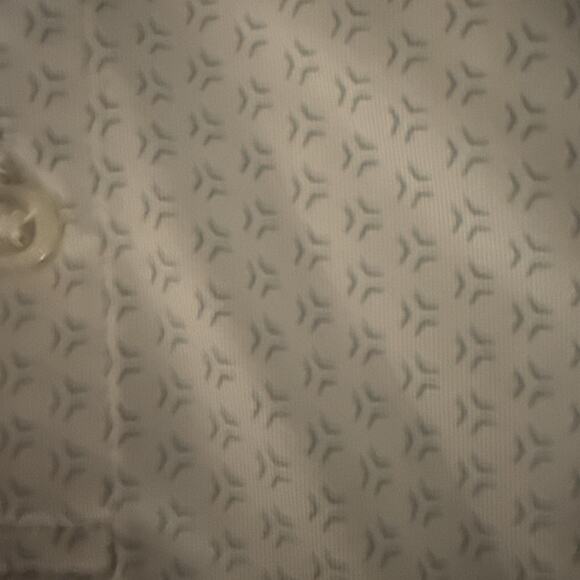 NWOT johnnie-O Bridger Performance Polo Victory White/Blue Geometric! Sz Xl - Picture 4 of 5